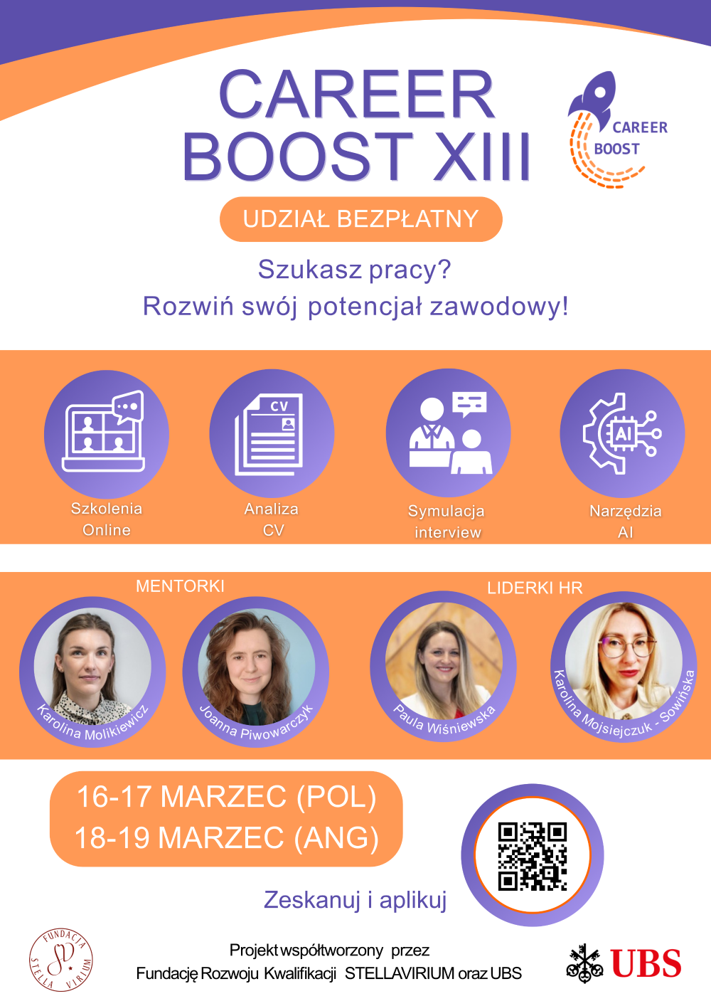 plakat promujący Career Boost